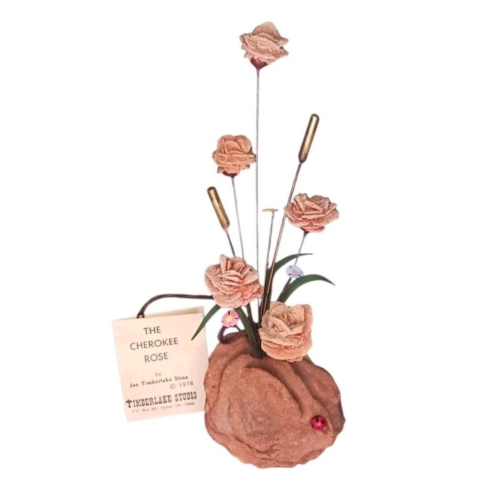 Vtg 1978 Timberlake Studio The Cherokee Rose Sculpture By Joe Timberlake Stine